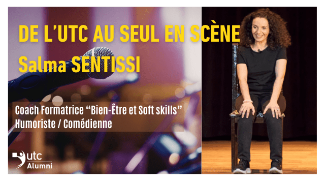 Interview UTCéenne : Salma SENTISSI, Humoriste et Formatrice Bien-Être et Soft skills