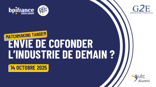 Matchmaking Tandem, devenez associé pour un projet deeptech !