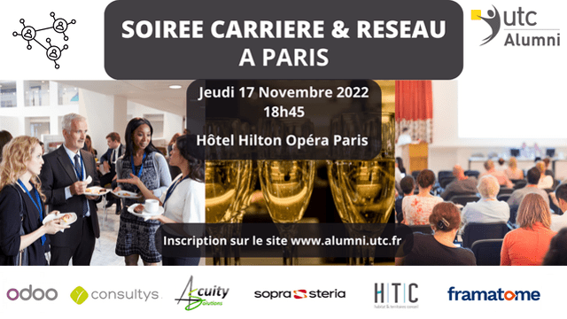 Soirée Réseau & Carrière le 17 novembre à Paris